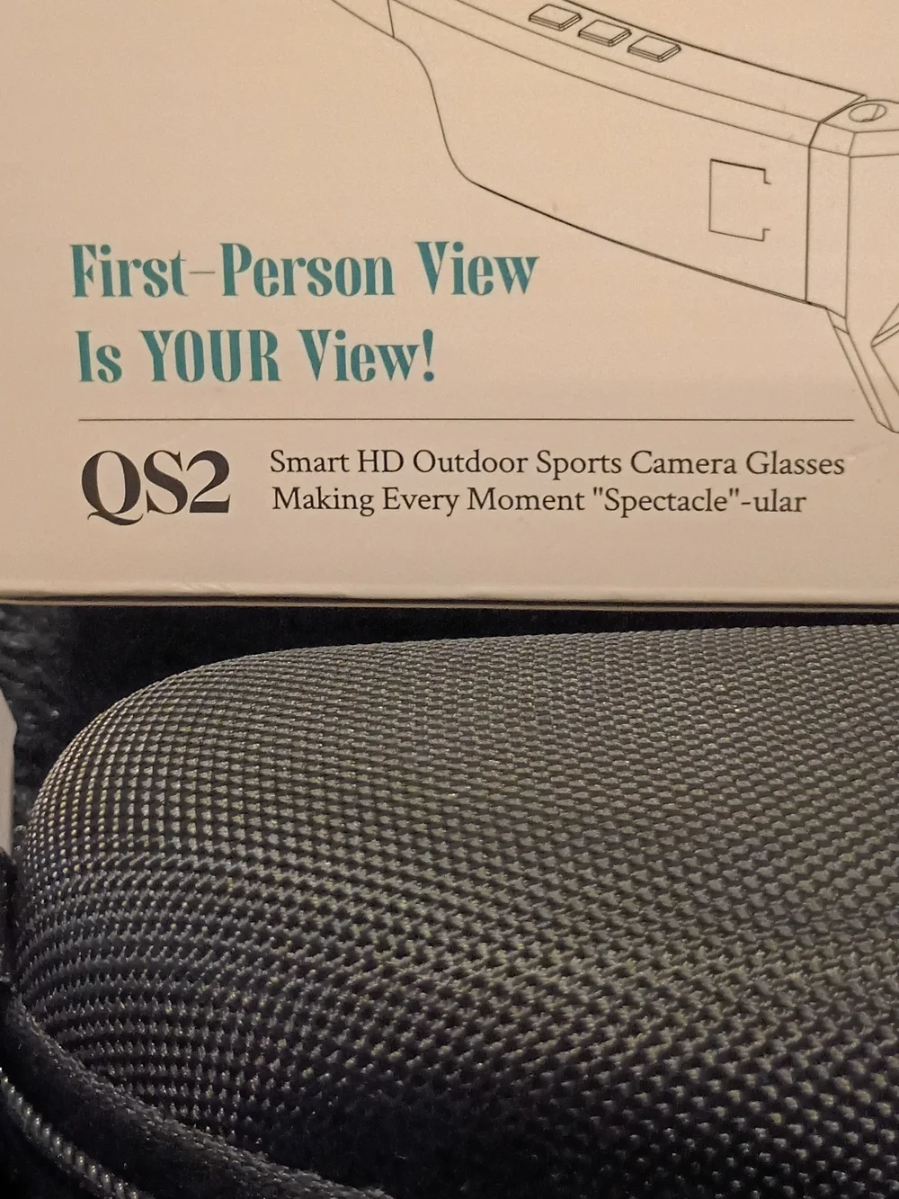 QS2 White-Frame HD Sports Smart Glasses with Multicolor Mirrored Lens